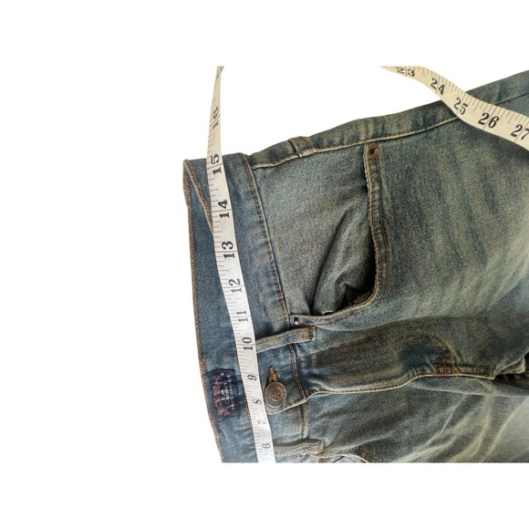 Architect Jean Company 28x30 Blue Stretch Denim Slim Fit Five Pocket Tapered Leg - Picture 7 of 11